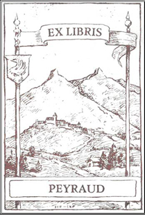Bookplate from Peyraud copy of Frances Burney’s <i>Cecilia</i>